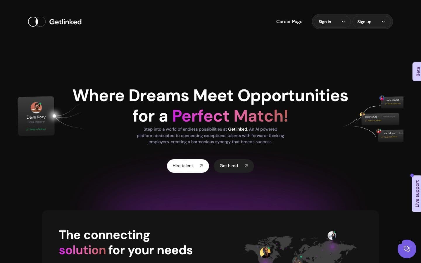 Getlinked website