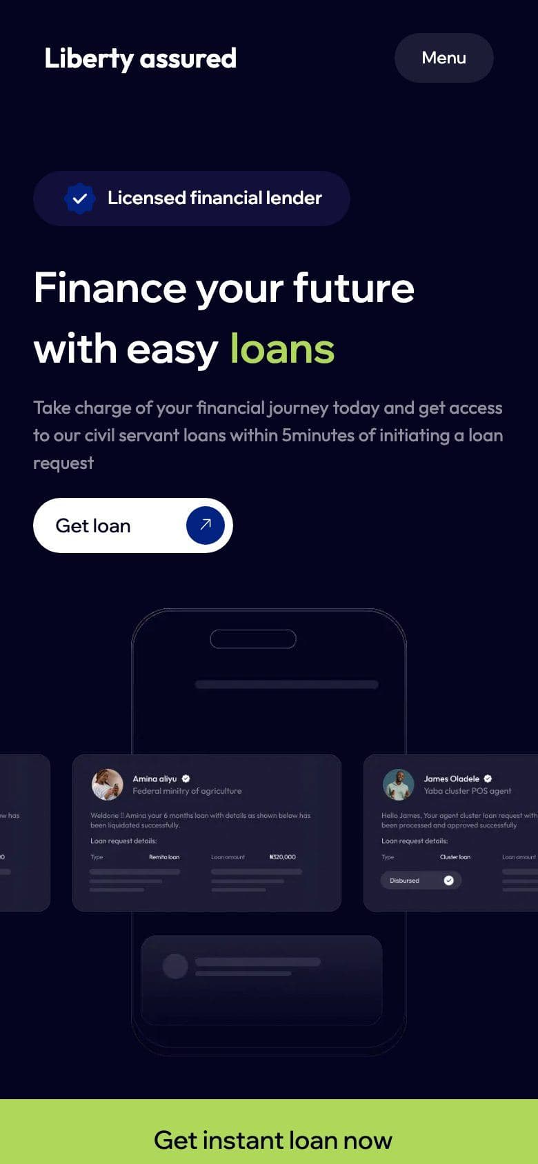 Liberty Assured on mobile