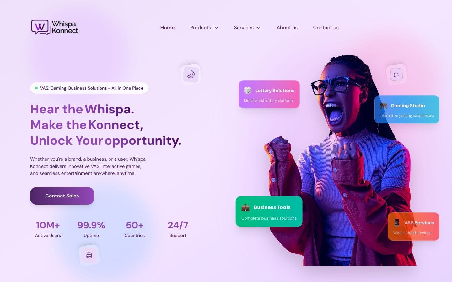 WhisperKonnect website